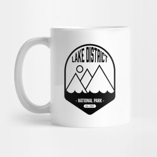 Lake District National Park Logo Badge Design Mug